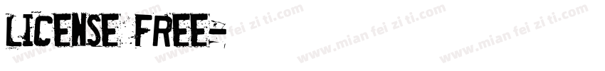 License free字体转换